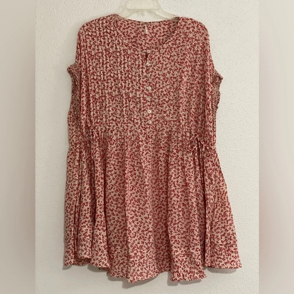 Free People One Fine Day Mini Dress In Red Small